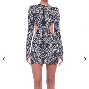 NORMA KAMALI MINI CUT OUT DRESS XS